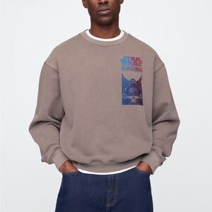 Star Wars Gray Crewneck Sweater with Iconic Design